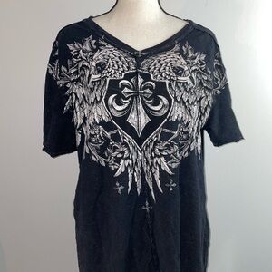 Affliction Charcoal Graphic Tee